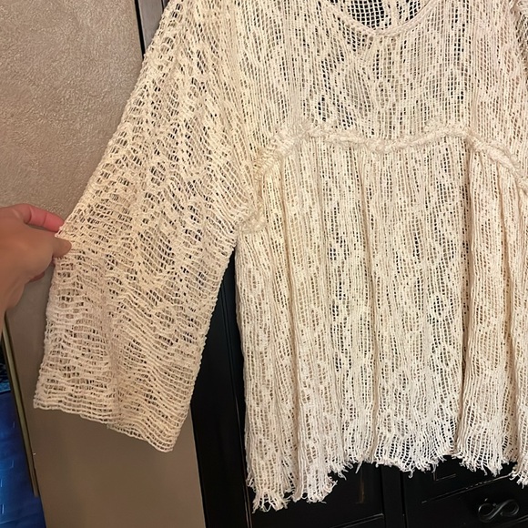 Free people lace oversized top - Picture 7 of 8